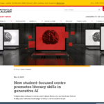学生中心の新しいセンターが生成型 AI のリテラシー スキルを促進 | ニュース | カルガリー大学