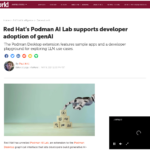 Red Hat の Podman AI Lab が開発者による genAI の導入をサポート | InfoWorld