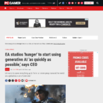 EAスタジオは「できるだけ早く」生成AIの使用を開始することに「飢えている」とCEOが語る | PC Gamer