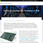 DOE の人工知能テストベッド | エネルギー省
