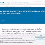 RAG ベースのカスタム LLM が分析フェーズのプロセスを変革する方法