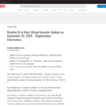 Rezolve Ai、2024年9月26日にバーチャル投資家アップデートを開催 – 登録情報 | Morningstar