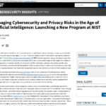 人工知能時代のサイバーセキュリティとプライバシーリスクの管理: NIST での新プログラムの開始 | NIST