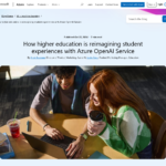 高等教育機関が Azure OpenAI サービスで学生の体験を刷新する方法 | Microsoft Azure ブログ