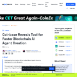 Coinbase の AI エージェント ツールは暗号通貨とブロックチェーンのイノベーションをターゲットにしています