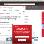 大規模言語モデルの医療応用のテストと評価: 体系的レビュー | 人工知能 | JAMA | JAMA ネットワーク