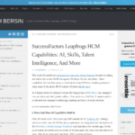 SuccessFactors が HCM 機能を飛躍的に向上: AI、スキル、タレント インテリジェンスなど – JOSH BERSIN