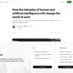 人間と人工知能の相互作用が仕事の世界をどう変えるのか – Victoria Riess、MBA – Medium