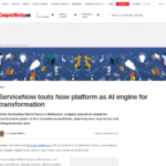 ServiceNow が変革のための AI エンジンとして Now プラットフォームを宣伝 | Computer Weekly