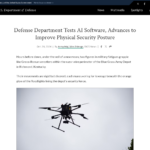 国防総省が AI ソフトウェアをテスト、物理的セキュリティ態勢の改善に前進 > 米国国防総省 > 国防総省ニュース