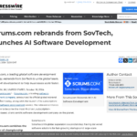 Scrums.com が SovTech からブランド名を変更し、AI ソフトウェア開発を開始