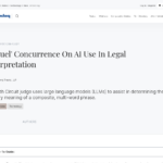 法解釈における AI の使用に関する「続編」の合意 – 新技術 – テクノロジー – 米国