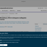 科学コースにコーディングを統合する学際的な取り組み | Nature Computational Science