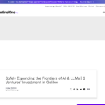 AIとLLMのフロンティアを安全に拡大 | Sベンチャーのガリレオへの投資