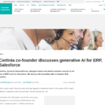 Certinia の共同創設者が ERP、Salesforce 向けの生成 AI について語る |テックターゲット