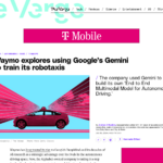 Waymo は Google の Gemini を使ってロボタクシーのトレーニングを検討中 – The Verge