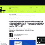 Microsoft Visio Professional または Microsoft Project Professional 2024 を最大 92% オフで入手 | ZDNET