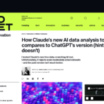 Claude の新しい AI データ分析ツールと ChatGPT のバージョンを比較すると (ヒント: 違います) | ZDNET