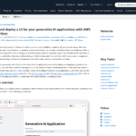 AWS と Python を使用して生成 AI アプリケーション用の UI を構築およびデプロイする | AWS Machine Learning ブログ