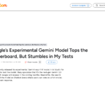 Google の実験的な Gemini モデルがリーダーボードのトップに立つも、私のテストではつまずく | Beebom