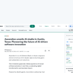 アセンディオン、テキサス州オースティンに AI スタジオを開設: AI 主導のソフトウェア イノベーションの未来を切り開く