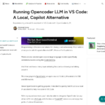 VS Code で Opencoder LLM を実行する: ローカルの Copilot の代替手段