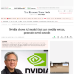 Nvidia AI モデル: Nvidia が音声を変更し、新しいサウンドを生成できる AI モデルを公開 – The Economic Times