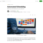 自動スケジューリング。AI にあなたの仕事を任せたらどうなるでしょうか… | ローラ・ブランケンシップ | テクノロジーと私、好きか嫌いか | 2024 年 11 月 | Medium
