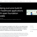 オープンな基盤モデルで誰もがヘルスケアアプリケーション向け AI を構築できるよう支援