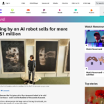 Ai-Da: AI ロボットによる絵画が 100 万ドル以上で落札 – BBC ニュースラウンド