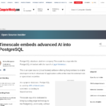 Timescale が PostgreSQL に高度な AI を組み込む