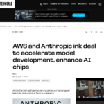 AWS と Anthropic がモデル開発の加速と AI チップの強化に向けて契約を締結 – Computerworld