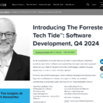 Forrester Tech Tide™ の紹介: ソフトウェア開発、2024 年第 4 四半期