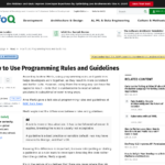 プログラミングのルールとガイドラインの使い方 – InfoQ