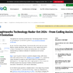 Thoughtworks テクノロジーレーダー 2024 年 10 月 – コーディング支援から AI の進化まで – InfoQ