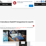 OpenAI が macOS アプリに ChatGPT 統合を導入 • iPhone in Canada ブログ