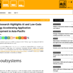 新たな調査で、AI とローコードの相乗効果がアジア太平洋地域でのアプリケーション開発を加速していることが明らかに | マカオビジネス