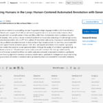 人間をループ内に維持: 生成 AI による人間中心の自動注釈付け – Microsoft Research