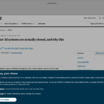 「オープン」な AI システムが実際にはクローズドである理由と、それが重要な理由 | Nature
