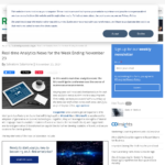 11 月 23 日までの週のリアルタイム分析ニュース – RTInsights