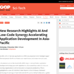 新たな調査で、AI とローコードの相乗効果がアジア太平洋地域でのアプリケーション開発を加速していることが明らかに | Scoop News