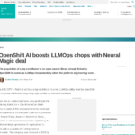 OpenShift AI、Neural Magic との提携で LLMOps の能力を強化 | TechTarget