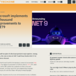 Microsoft が .NET9 に 1,000 の改善を実施 – Techzine Global