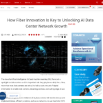 ファイバーのイノベーションが AI データセンター ネットワークの成長を解き放つ鍵となる