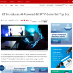 KT、AI搭載8K IPTV Genieセットトップボックスを発表