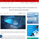 コグニザントとIBMがAIとクラウドのイノベーションを推進するFinOpsセンターオブエクセレンスを設立