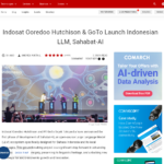 Indosat Ooredoo Hutchison と GoTo がインドネシアの LLM、Sahabat-AI を開始