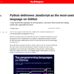 GitHub で最も使用されている言語はもはや JavaScript ではない • The Register