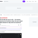 ジェミニAIがユーザーに死ねと告げる — ユーザーがGoogleのジェミニに宿題の手伝いを頼んだところ、どこからともなく答えが出てきた