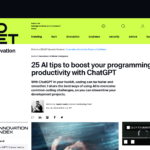 ChatGPT でプログラミングの生産性を高める 25 の AI ヒント | ZDNET